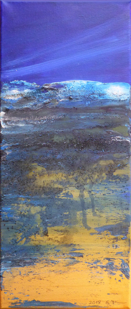"Am Strand", Acryl auf Leinwand, 20 x 50 cm